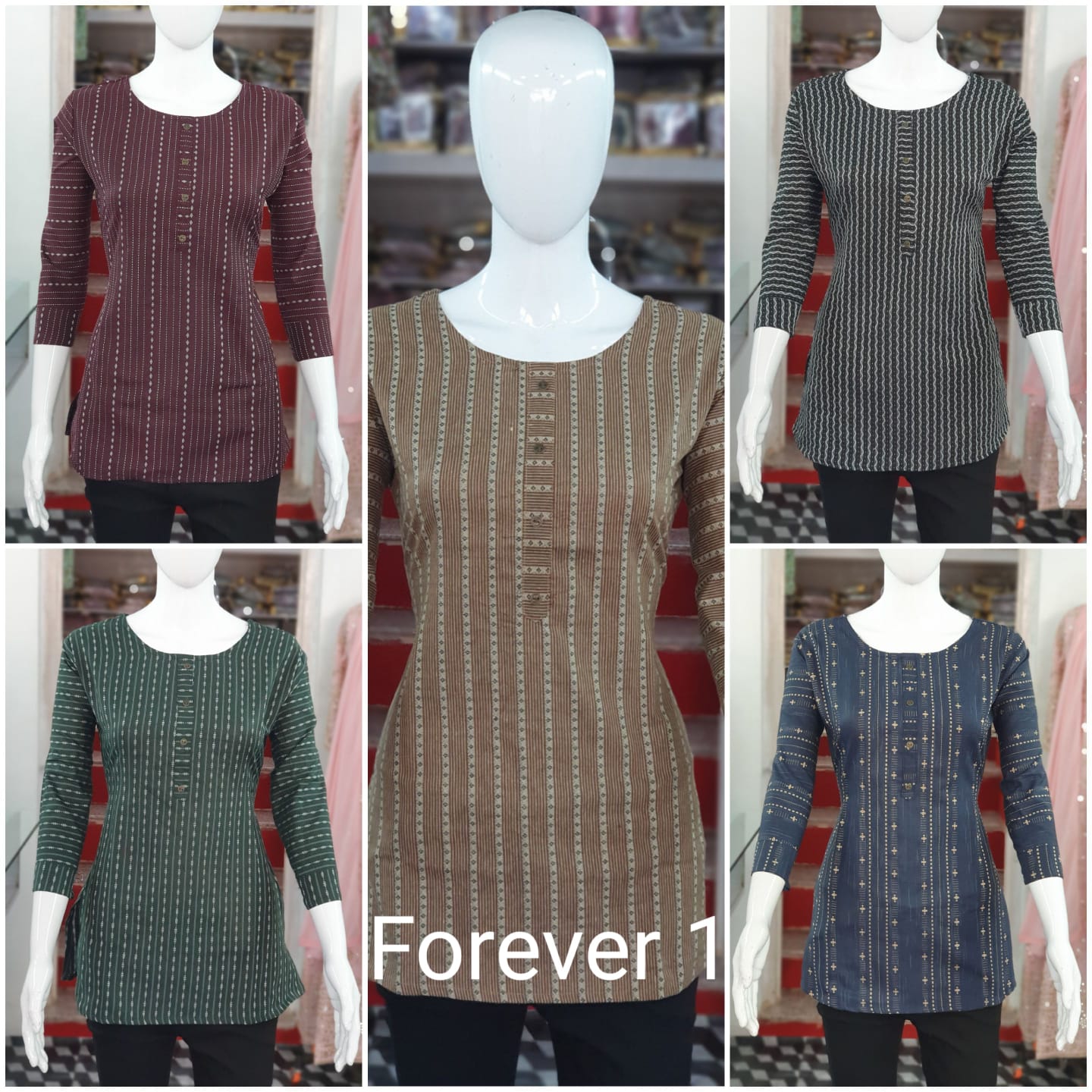 Ff  Forever 1 Regular Wear Wholesale Printed Short Kurtis Catalog